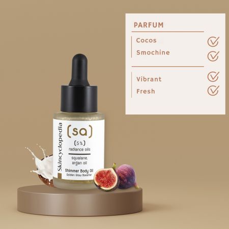 Ulei iluminator pentru corp Shimmer 5% Radiance Oils, 30 ml, Skincyclopedia 672372