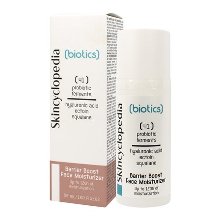 Crema de fata hidratanta cu acid hialuronic, ectoina si squalane Biotics, 50 ml, Skincyclopedia 698957