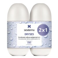 Set deodorant roll-on antiperspirant pentru barbati Dryses, 2x75 ml, Sesderma