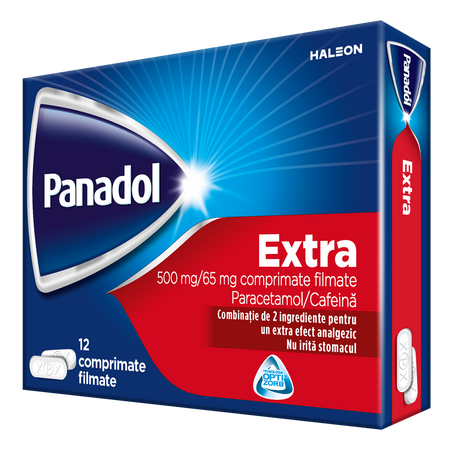 Panadol Extra, 500 mg, 12 comprimate, Haleon 706906