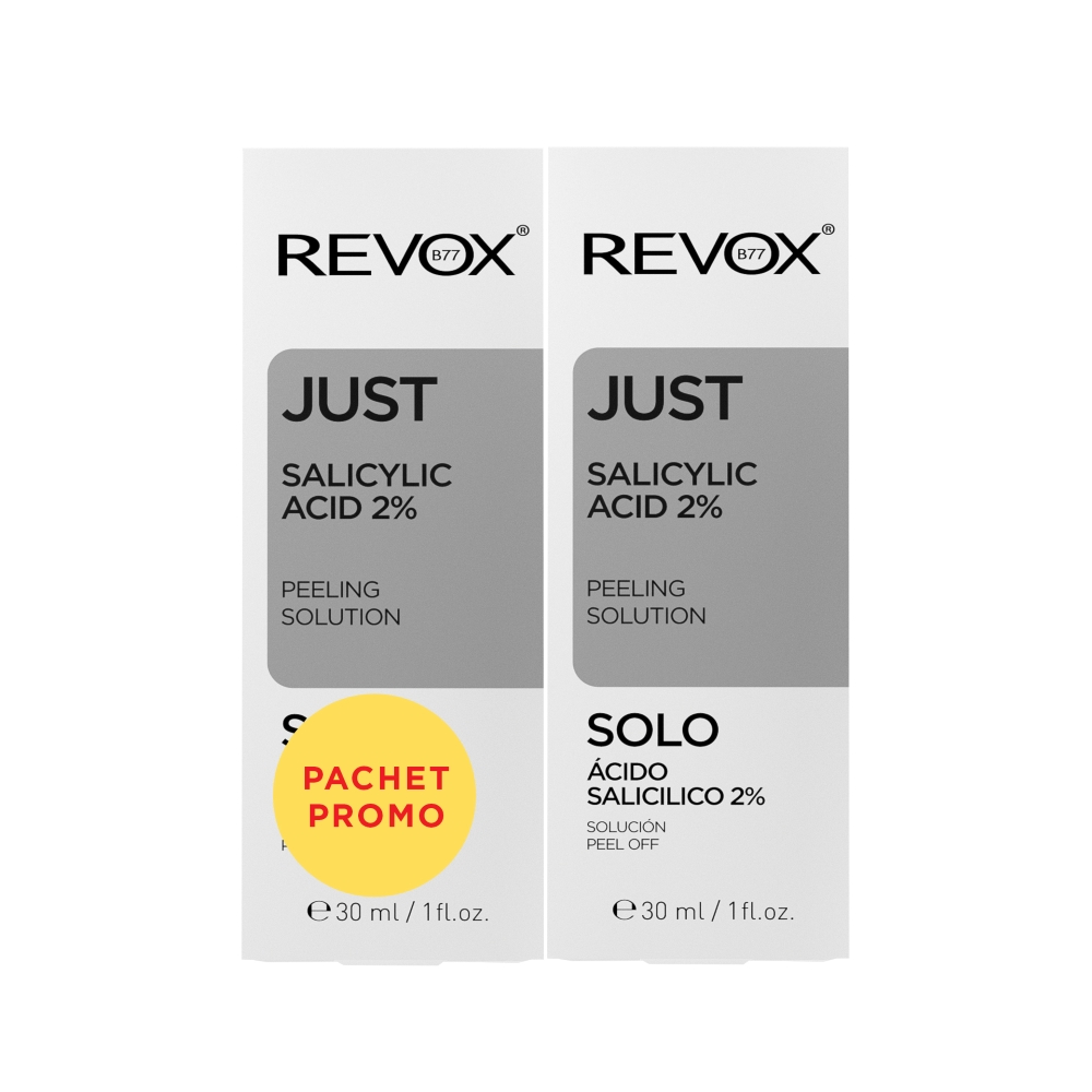 Pachet Serum cu 2% acid salicilic Just, 30 + 30 ml, Revox