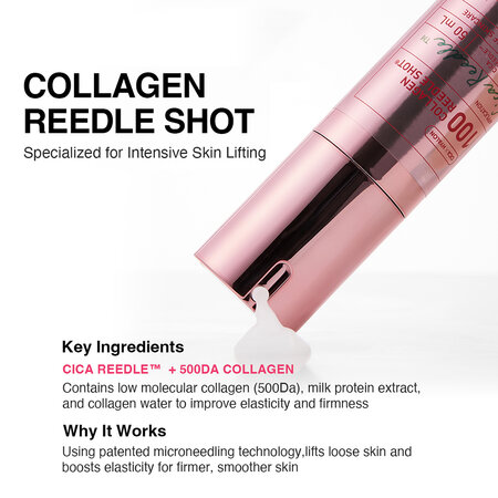 Ser facial cu colagen si cica reedle Collagen Reedle Shot 100, 50 ml, VT Cosmetics 672705
