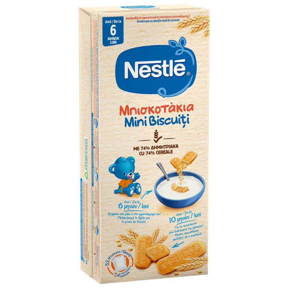 Mini biscuiti 6 luni+, 180 g, Nestle