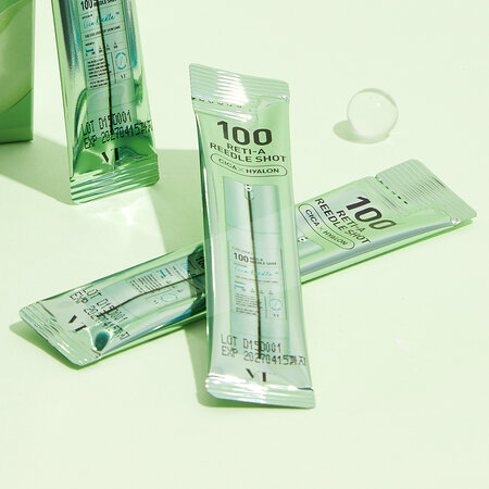 Ser facial anti-aging cu retinol 100 Reti-A Reedle Shot, 2 ml x 10 bucati, VT Cosmetics 672777