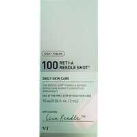 Ser facial anti-aging cu retinol 100 Reti-A Reedle Shot, 2 ml x 10 bucati, VT Cosmetics