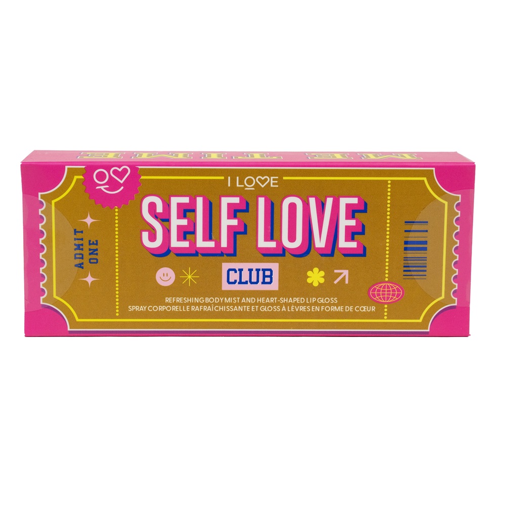 Set spray de corp 40 ml + luciu de buze 1.4 g Self Love Club, I Love