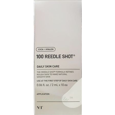 Ser facial concentrat cu cica reedle 100 Reedle Shot, 2 ml x 10 bucati, VT Cosmetics