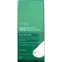 Ser facial calmant 100 Pro Cica Reedle Shot, 2 ml x 10 bucati, VT Cosmetics