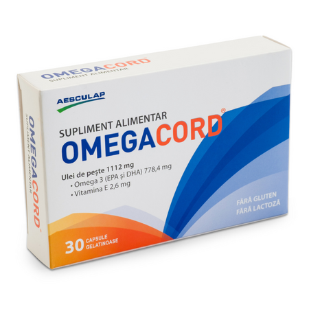 Omegacord, 30 capsule gelatinoase, Aesculap