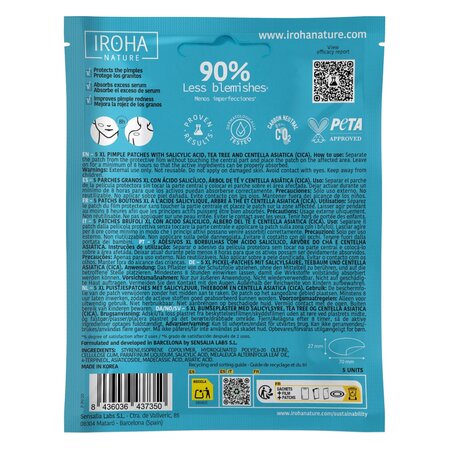 Plasturi anti-acnee, XL Pimple Acne Prone Skin, 5 bucati, Iroha 672953