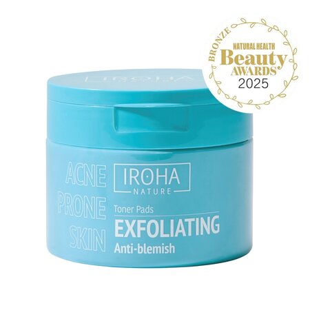 Dischete faciale anti-imperfectiuni, exfoliante, Acne Prone Skin, 50 bucati, Iroha 672977