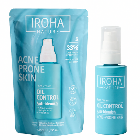 Crema pentru ten anti-imperfectiuni, ten gras, Acne Prone Skin, 50 ml, Iroha