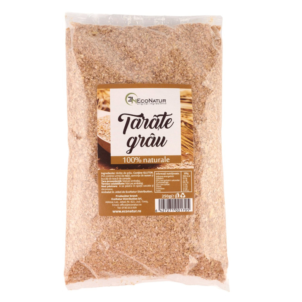 Tarate de grau, 250 g, EcoNatur