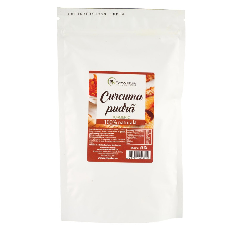 Curcuma pudra, 250 g, Econatur