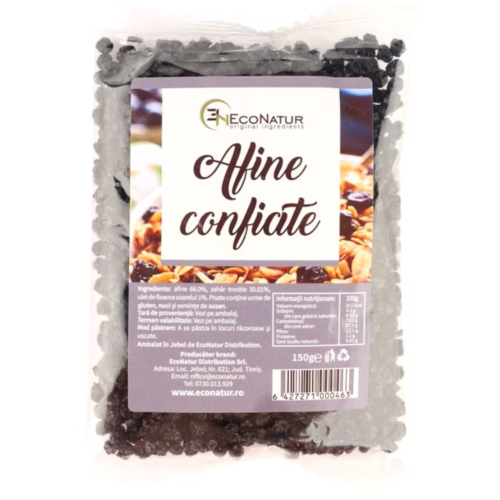 Afine confite, 150 g, EcoNatur