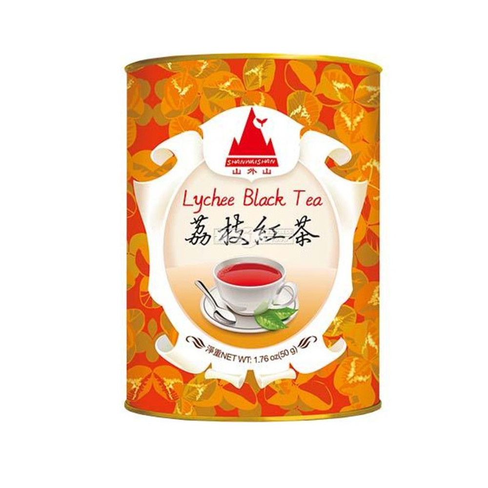 Ceai negru cu gust de Litchi Shan Wai Shan, 50 g, EcoNatur