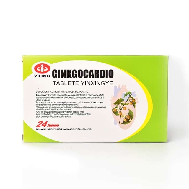Ginkgocardio, 24 tablete, Yiling Pharmaceutical