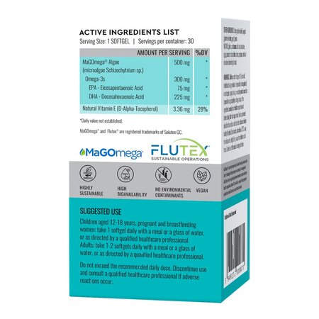 Pure Omega-3 Vegan Good Routine, 30 capsule gelatinoase moi, Secom 711622