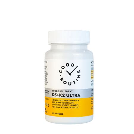 Vitamina D3 + K2 Ultra Good Routine, 30 capsule gelatinoase moi, Secom 711354