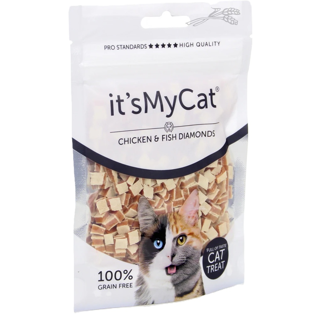 Recompense cu peste si pui pentru pisici Diamonds It'S My Cat, 50 g, Natural Health