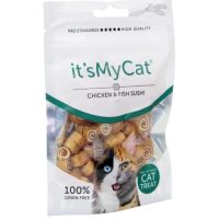 Recompense sub forma de sushi cu peste si pui pentru pisici It'S My Cat, 50 g, Natural Health