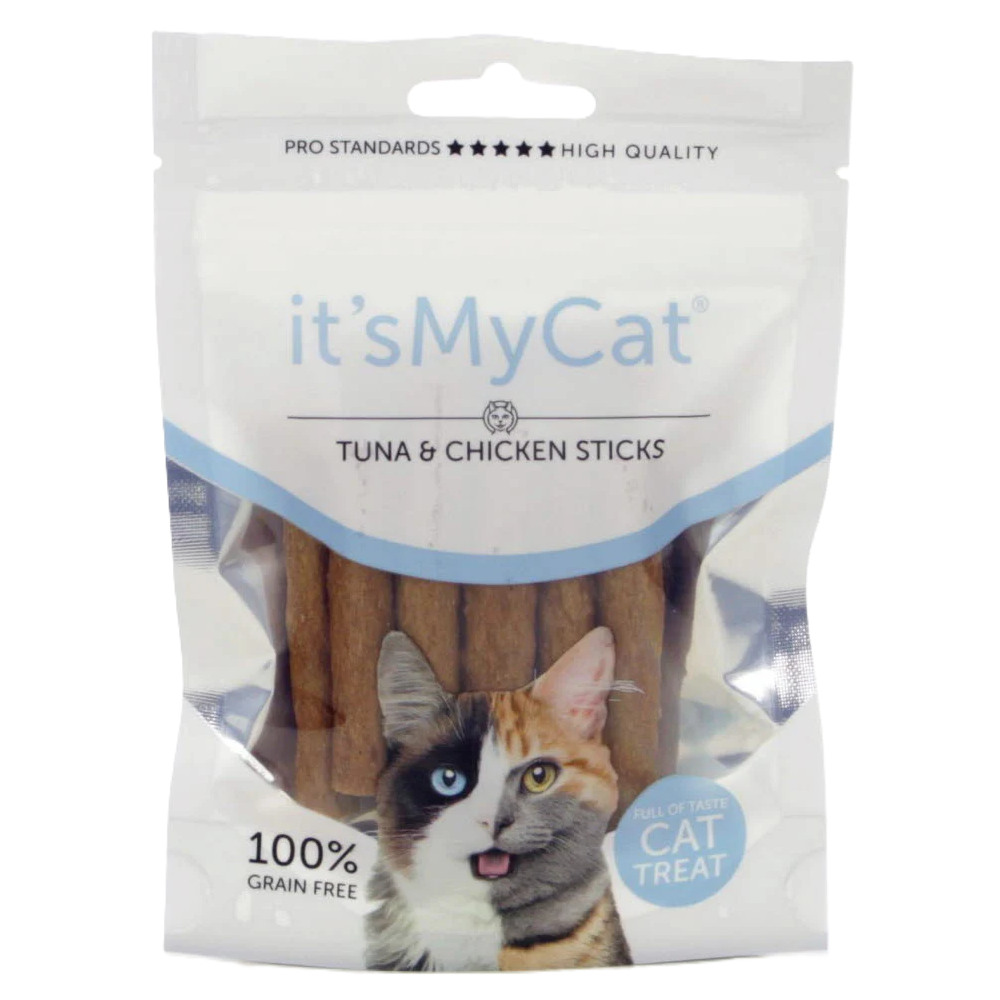 Recompense cu ton si pui pentru pisici Sticks It'S My Cat, 50 g, Natural Health