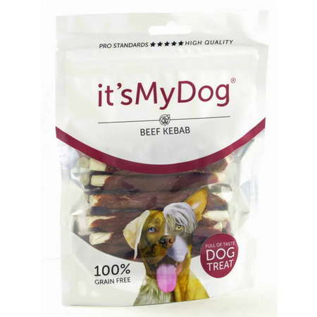 Recompense cu kebab de vita pentru caini It'S My Dog, 80 g, Natural Health