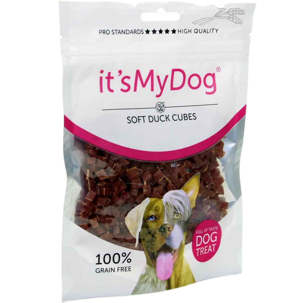 Recompense cuburi cu rata pentru caini It'S My Dog, 85 g, Natural Health