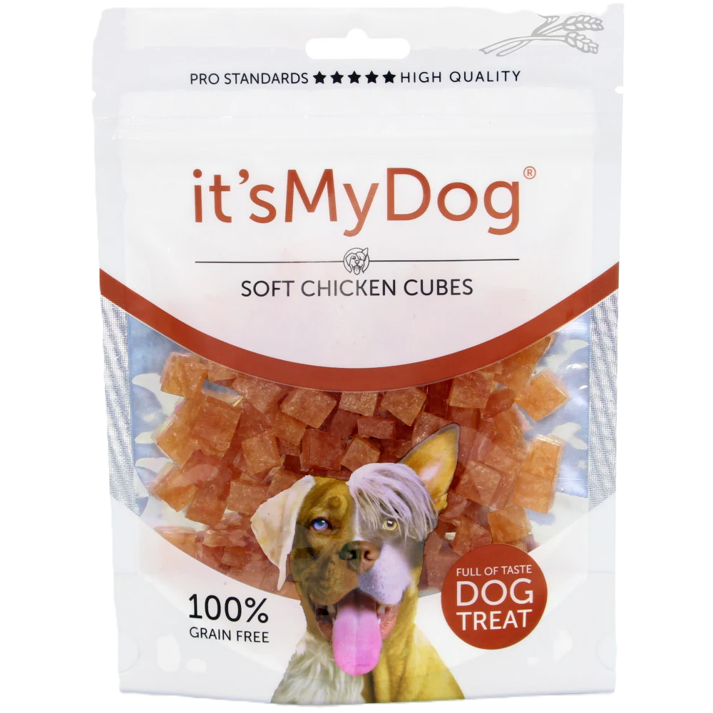 Recompense cuburi cu pui pentru caini It'S My Dog, 85 g, Natural Health
