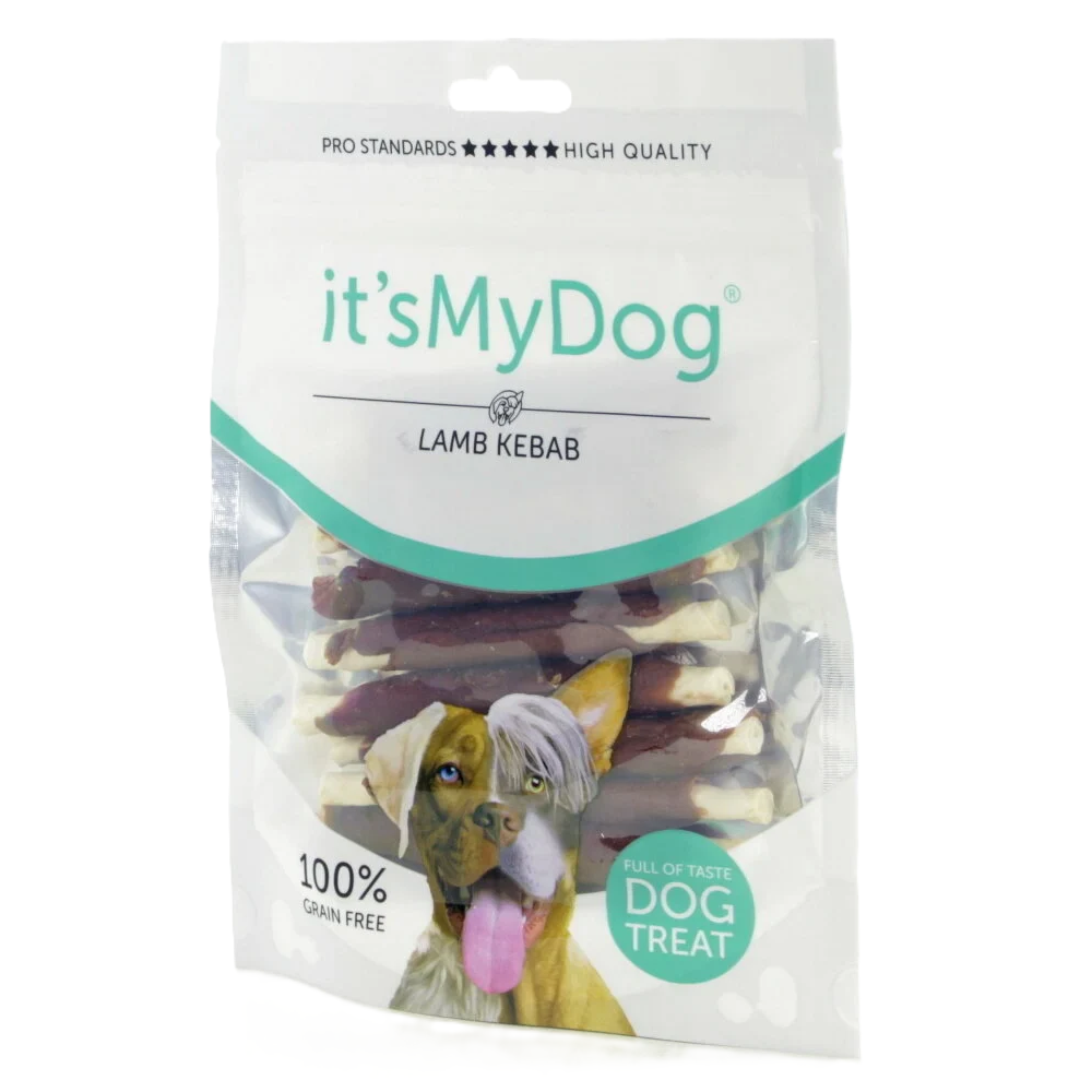 Recompense cu kebab de miel pentru caini It'S My Dog, 80 g, Natural Health