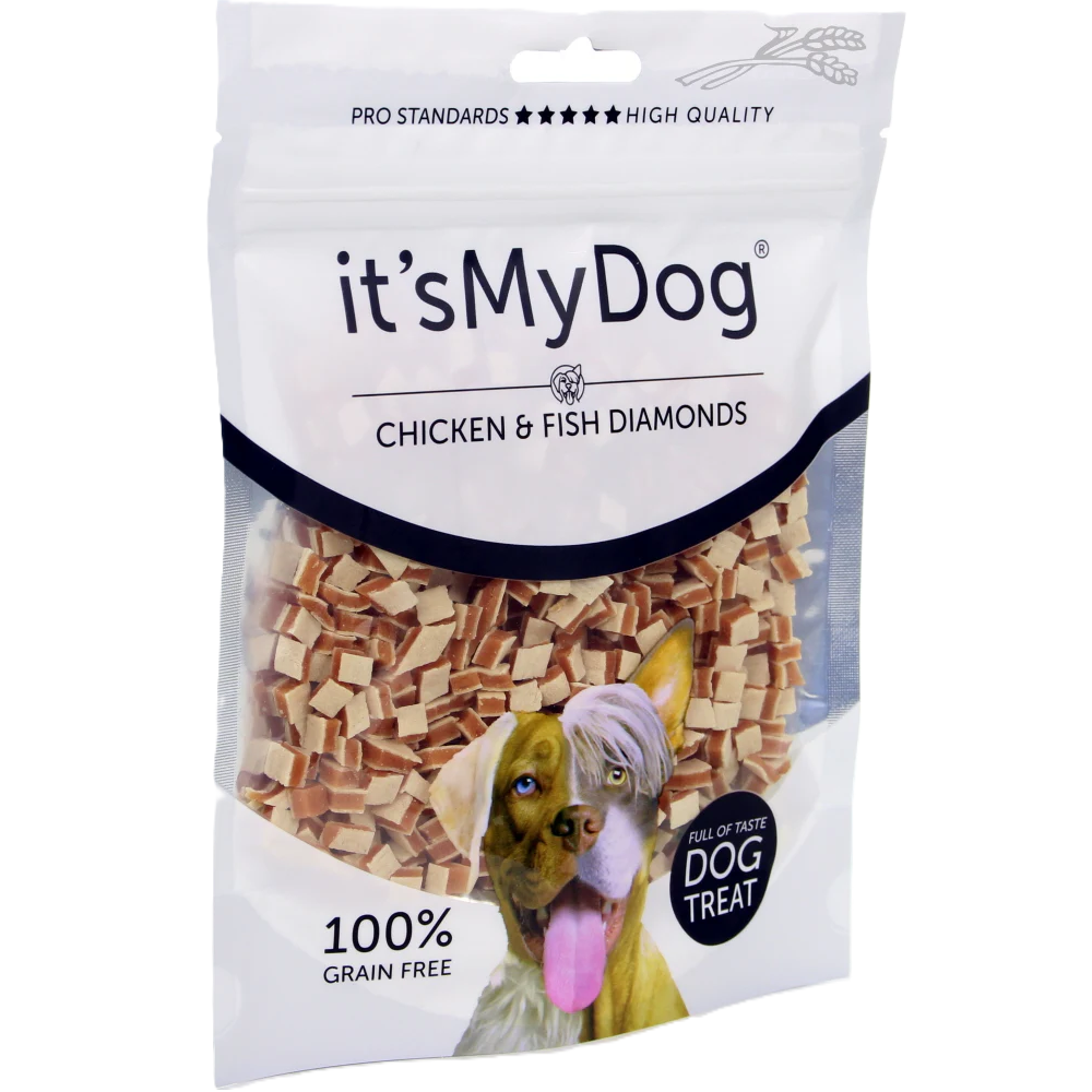 Recompense cu pui si peste Diamonds It'S My Dog, 85 g, Natural Health