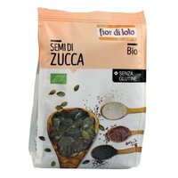 Seminte decojite de dovleac Bio fara gluten, 200 g, Fior di Loto
