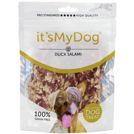 Recompense cu salam de rata pentru caini It'S My Dog, 85 g, Natural Health