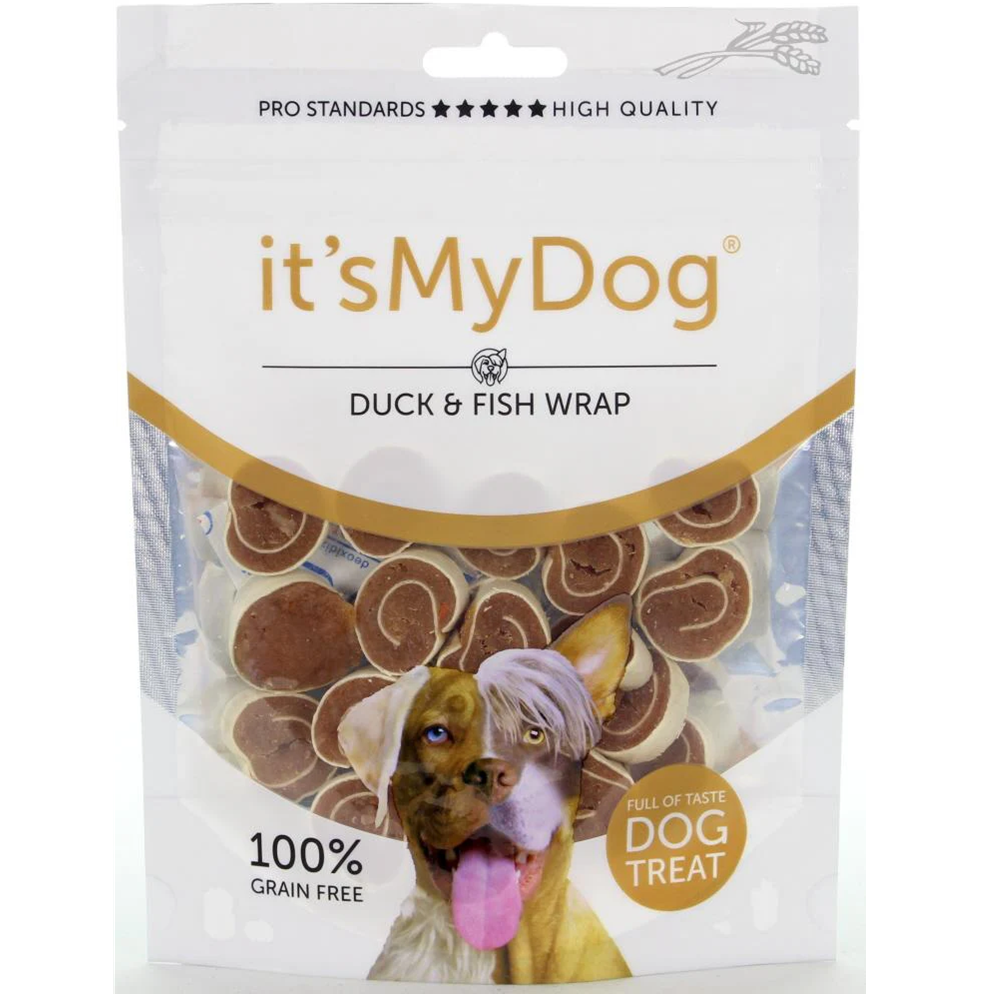 Recompense cu rata si peste pentru caini It'S My Dog, 85 g, Natural Health