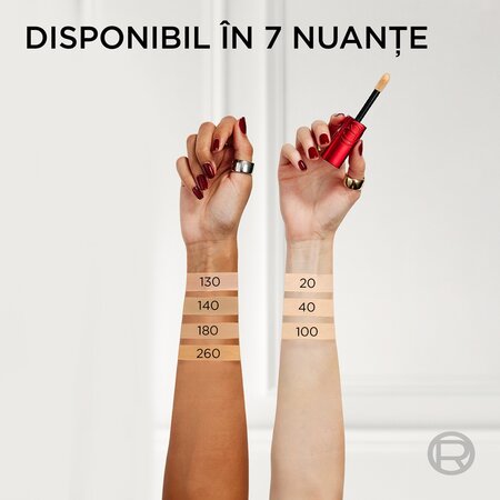 Fond de ten si corector 2 in 1 Infaillible Skin Ink 100 Light Warm, 15 ml, L'Oreal Paris 673562