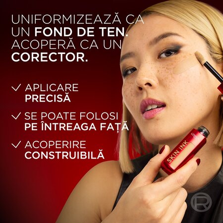 Fond de ten si corector 2 in 1 Infaillible Skin Ink 15 Light Neutral, 15 ml, L'Oreal Paris 673609