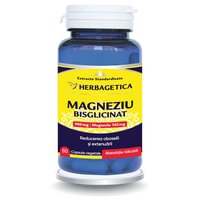 Magneziu Bisglicinat, 60 capsule vegetale, Herbagetica
