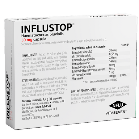 Influstop, 50 mg, 15 capsule, Green Splid 673773