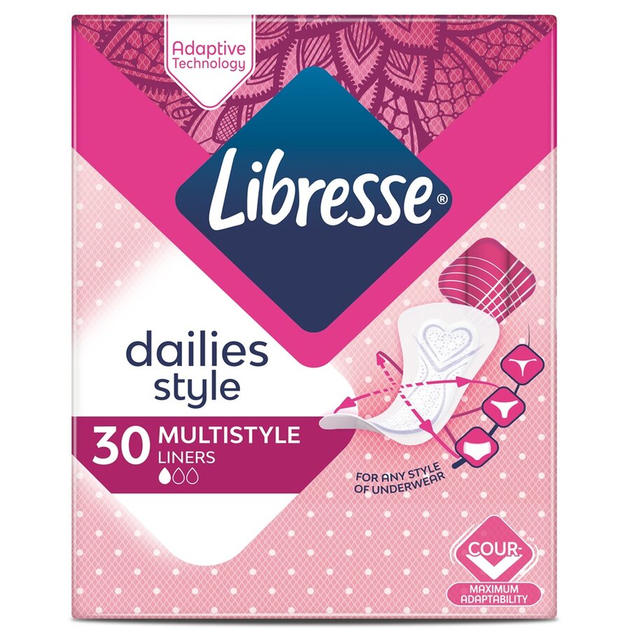 Absorbante zilnice Multistyle Normal, 30 bucati, Libresse : Farmacia ...