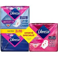 Pachet Absorbante Maxi Night Duo 20 bucati + Absorbante Ultra Normal 10 bucati, Libresse