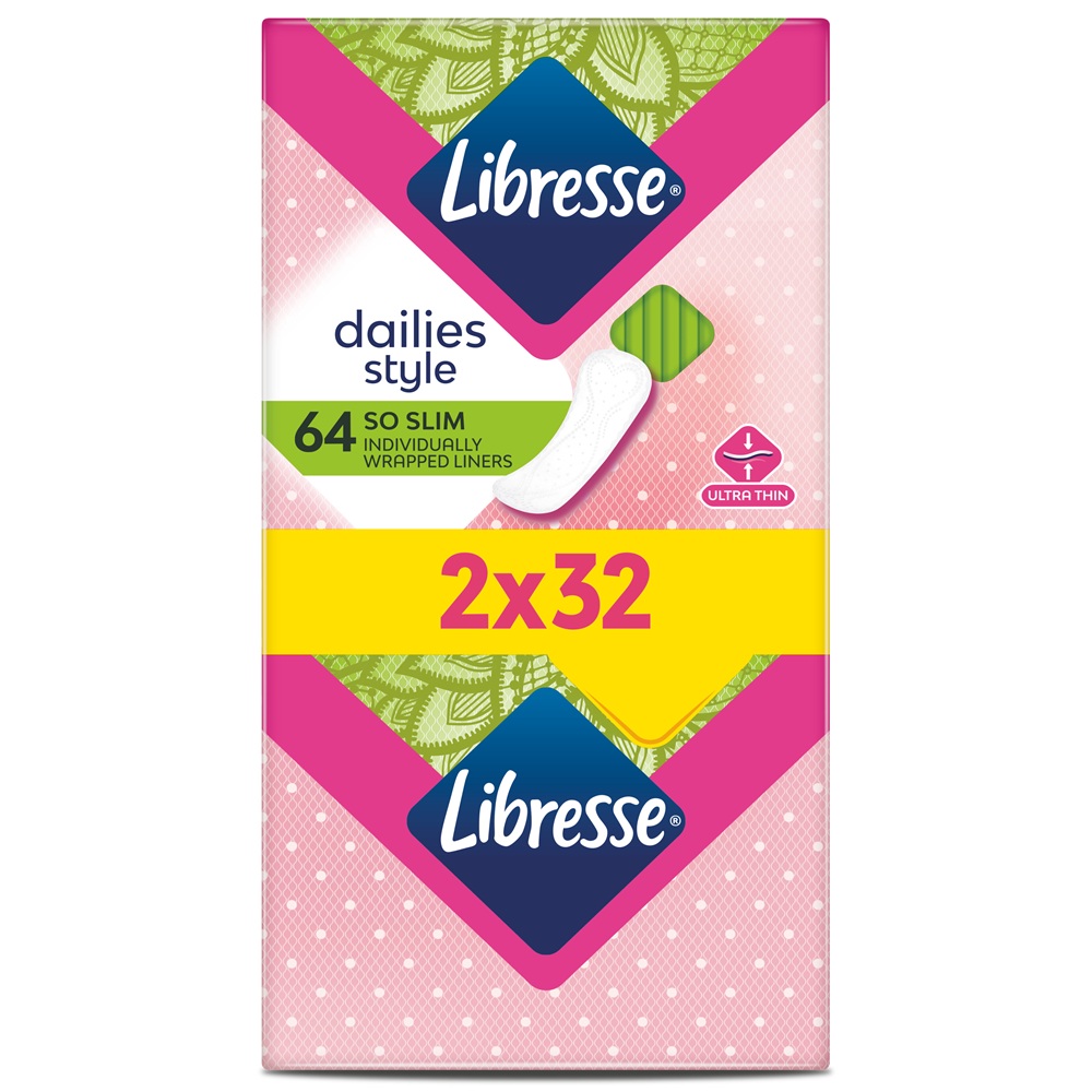 Absorbante zilnice So Slim, 64 bucati, Libresse
