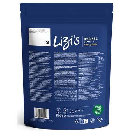 Granola cu seminte si nuci Original, 500 g, Lizi's 726435