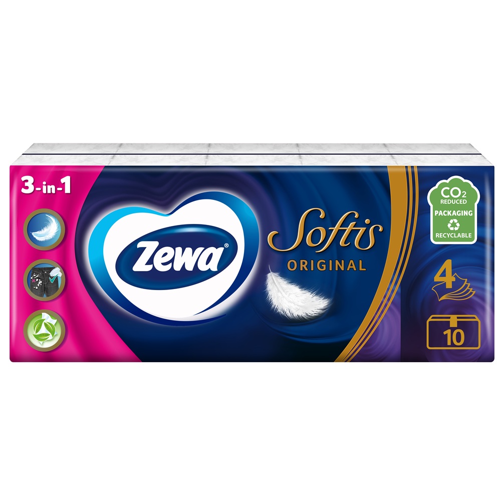 Batiste nazale Softis Protect Original, 10 pachete, Zewa