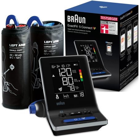 Tensiometru de brat cu Bluetooth BUA6520 ExactFit 5 Connect, Braun 673835