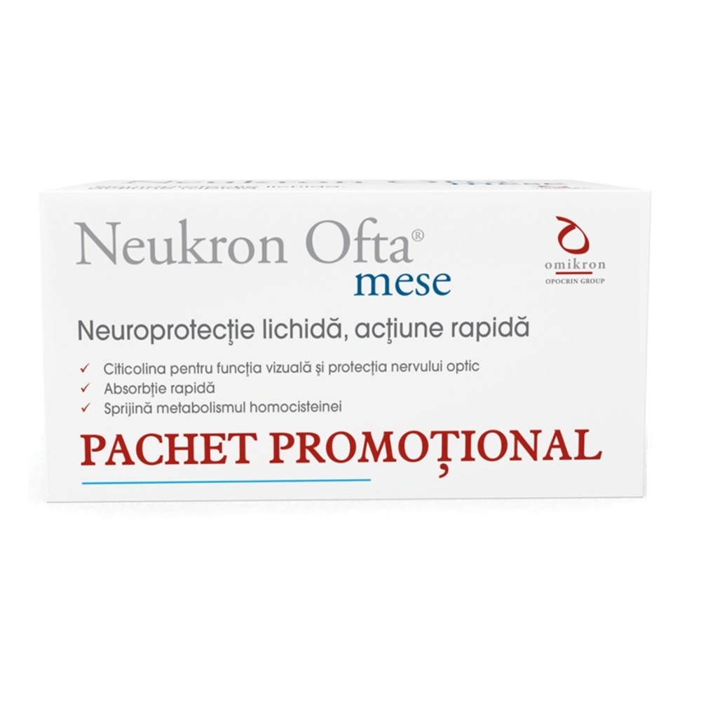 Pachet Neukron Ofta Mese, 2x30 flacoane, Omikron