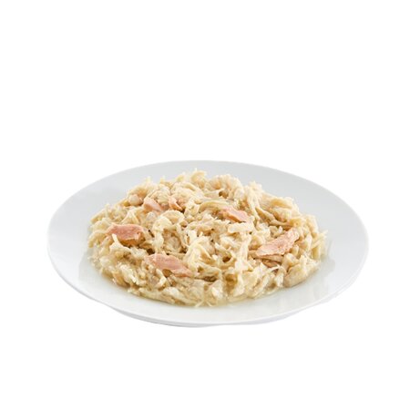 Hrana umeda cu pui si somon in aspic pentru pisici, 85 g, Les Filous 673996