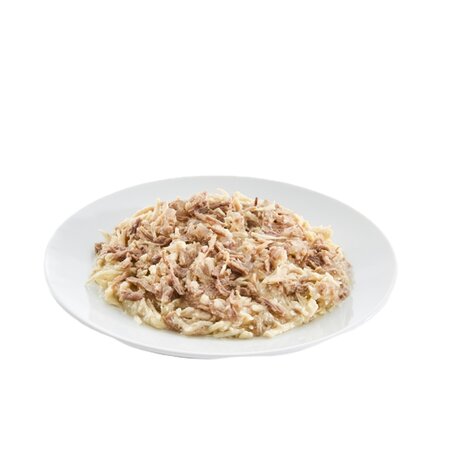 Hrana umeda cu pui si rata in aspic pentru pisici, 85 g, Les Filous 674001