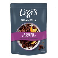 Granola cu ciocolata belgiana, 400 g, Lizi's