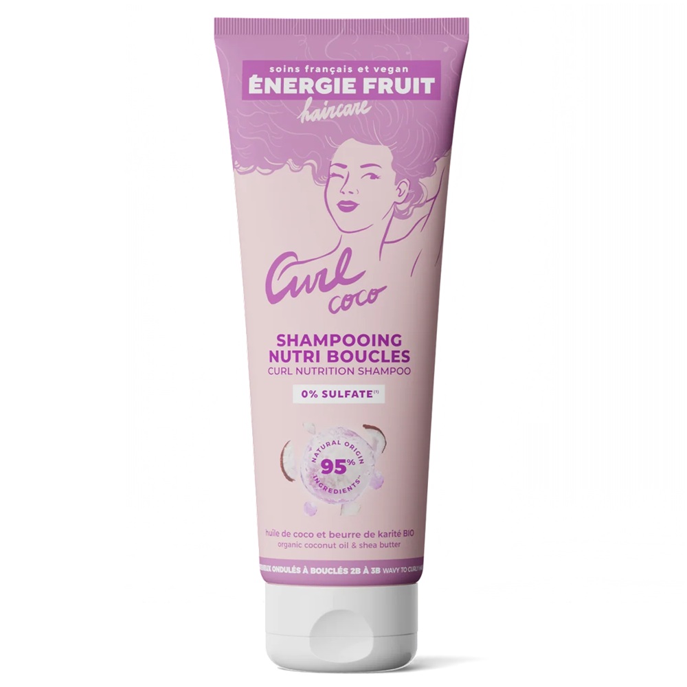 Sampon hranitor pentru par ondulat si cret Curl Coco, 250 ml, Energie Fruit