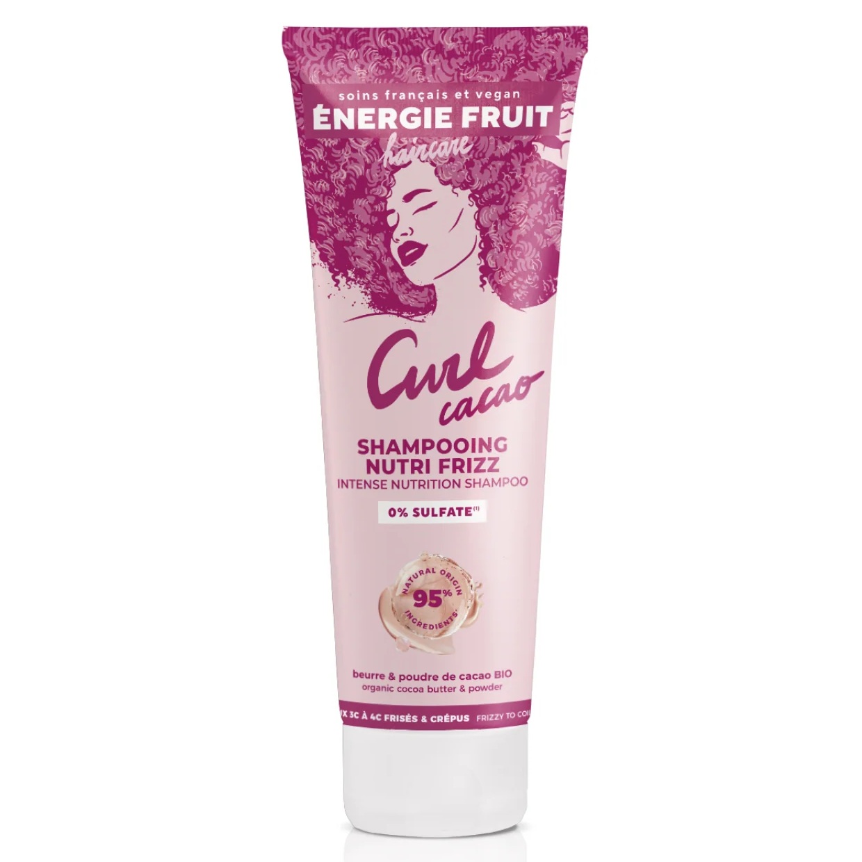 Sampon nutritiv pentru par ondulat, cret sau frizzy Curl Cacao, 250 ml, Energie Fruit